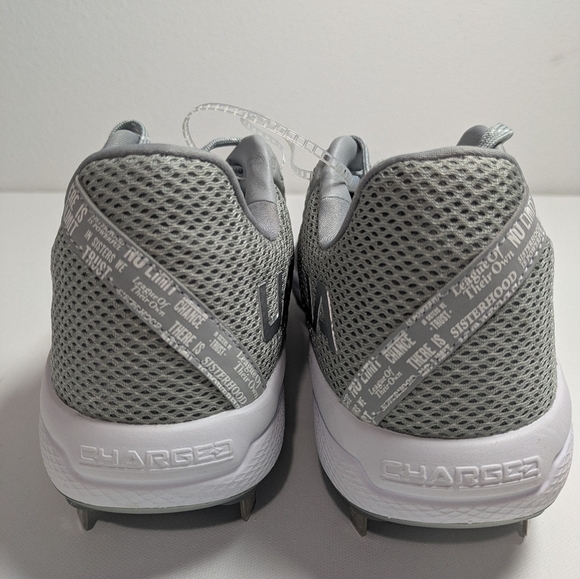 Under Armour Womens UA Glyde 2 MT Softball Cleats 11 Grey/Silver MSRP$95 - Picture 4 of 7